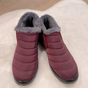 Winter, faux fur lined ankle booties by BJ